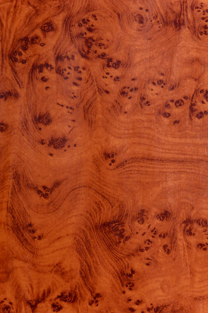istock Excellent lacquered texture of brown color with dark circles 1126153421