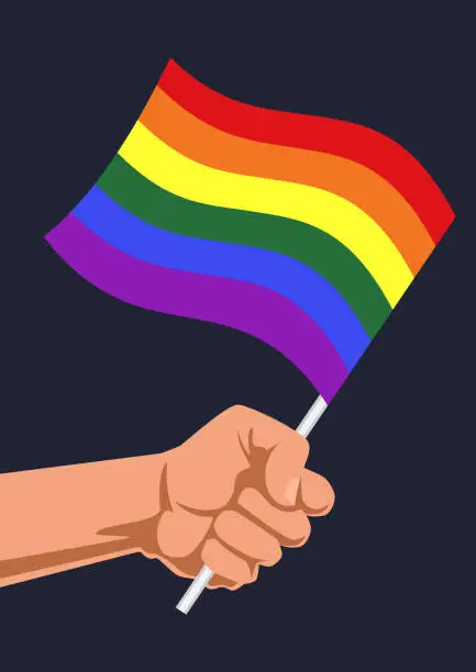 Vector illustration of LGBT support