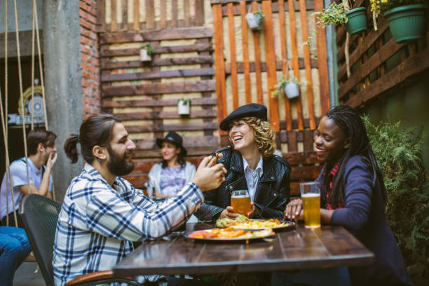 istock Friends Surfing the Internet at pub 1126154576