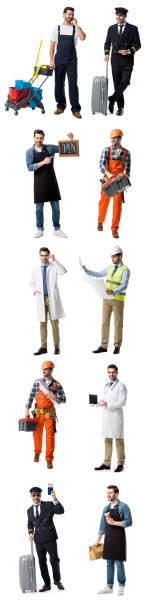 istock collage of handsome man showing different professions isolated on white 1126154970