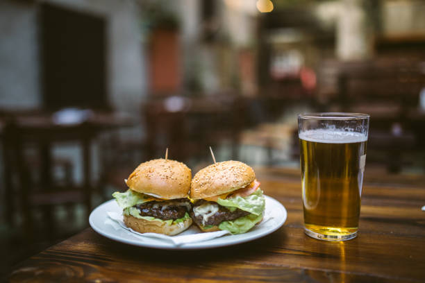 istock Burgers and fresh beer 1126155329