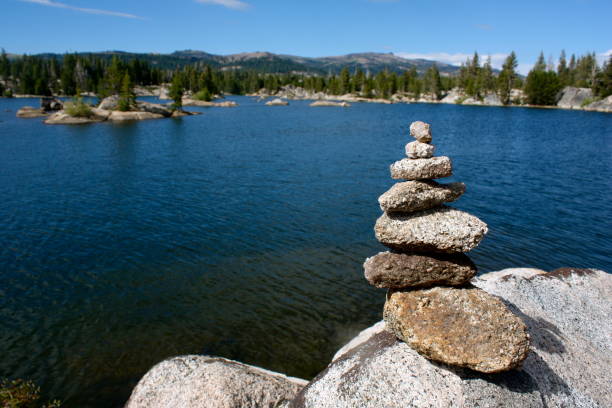 Utica and Union Reservoirs Utica and Union Reservoirs in central California stanislaus national forest stock pictures, royalty-free photos & images