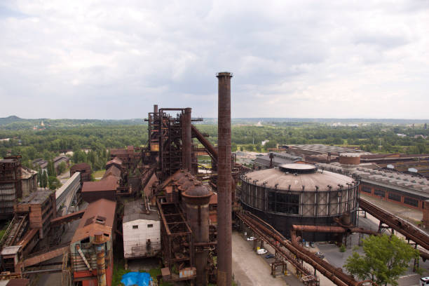 istock Obsolete metal industry plant 1126162900