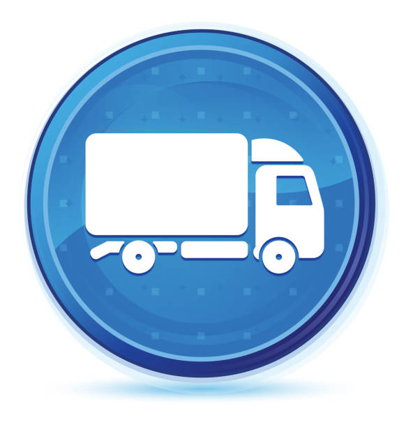 White delivery truck or transportation van isolated on white background. 3D rendering.