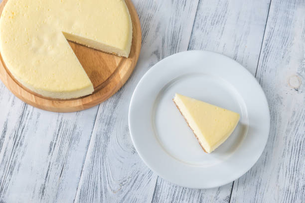 istock Traditional cheesecake on the wooden table 1126176764