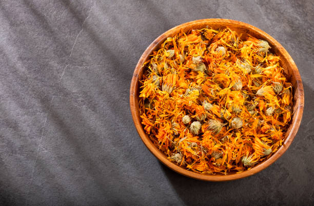 istock Dried calendula flowers - Calendula officinalis. 1126177104