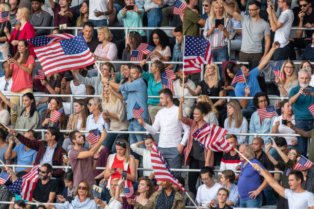 istock US fans cheering for their team 1126182127