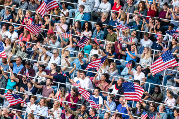 istock US fans cheering for their team 1126182147