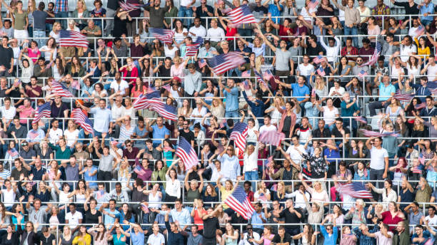 istock US fans cheering for their team 1126182158