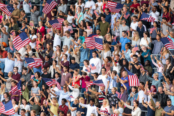 istock USA supporters waving their flags on a stadium 1126182187