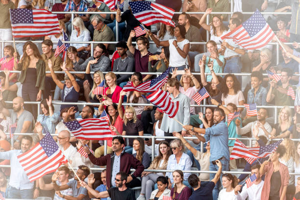 istock USA supporters waving their flags on a stadium 1126182251