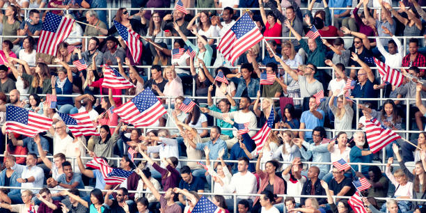 istock US fans cheering for their team 1126182270