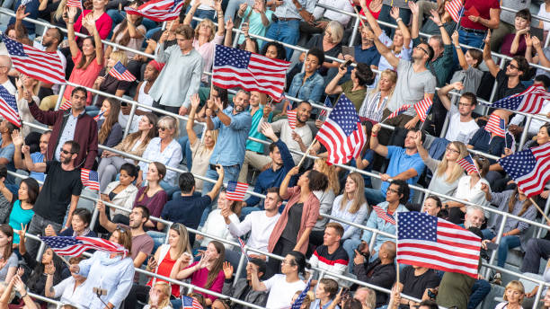 istock US fans cheering for their team 1126182275