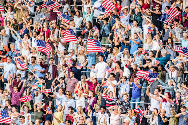 istock USA supporters waving their flags on a stadium 1126182297