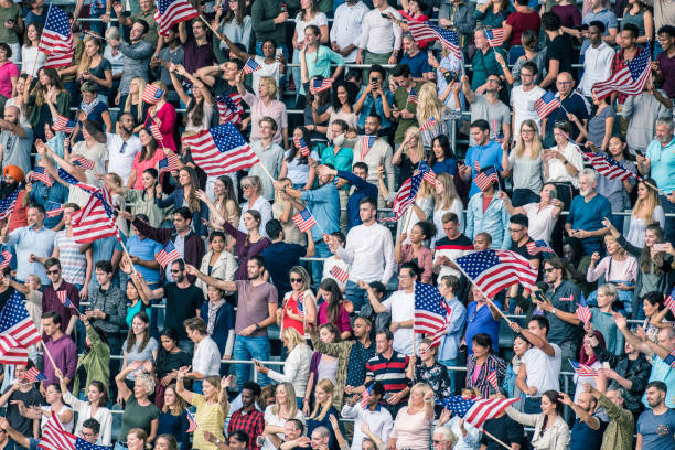 istock USA supporters waving their flags on a stadium 1126182314
