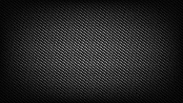 Carbon fibre backdrop Carbon fiber wide screen background. Technological and science backdrop. black textured background stock illustrations