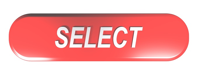 Select Button Type Red Rounded Rectangle Push Button Select 3d Rendering Illustration ...