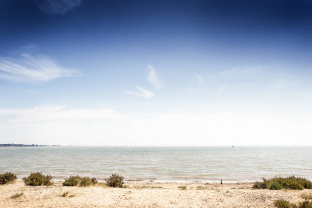 landscape images taken from a walk around the island of east mersea in essex england