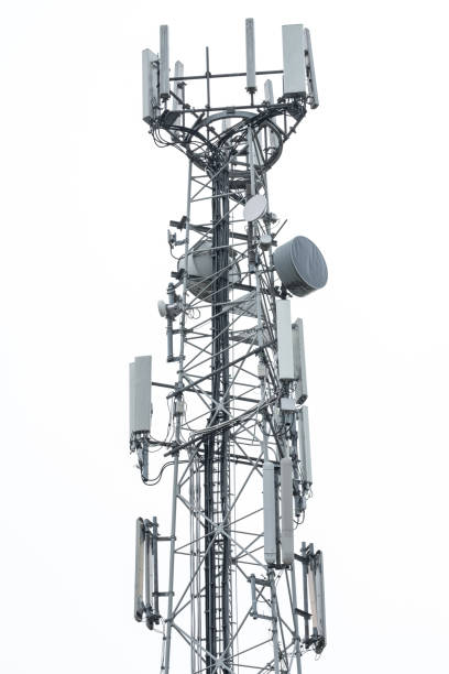 istock Detailed view of a newly installed 4G and Microwave communications tower. 1126184813