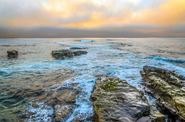 istock Pacific Ocean sunset color from La Jolla 1126192194