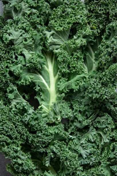 kale food vegan background stock photo