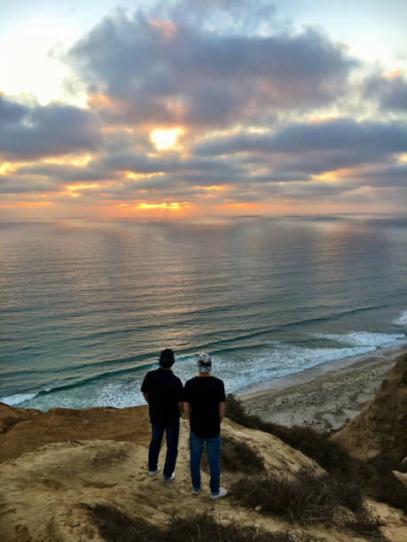 istock Brothers watching a Pacific Coast sunset near La Jolla 1126194969