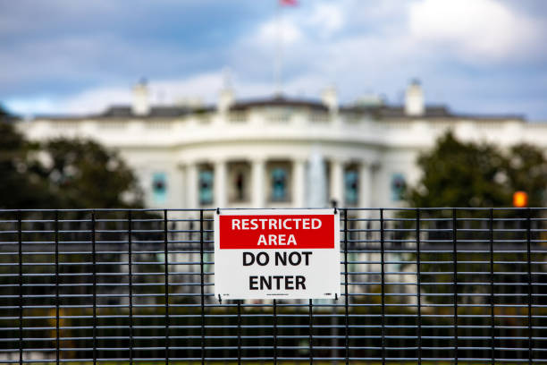 istock White House Access Denied Sign 1126195472