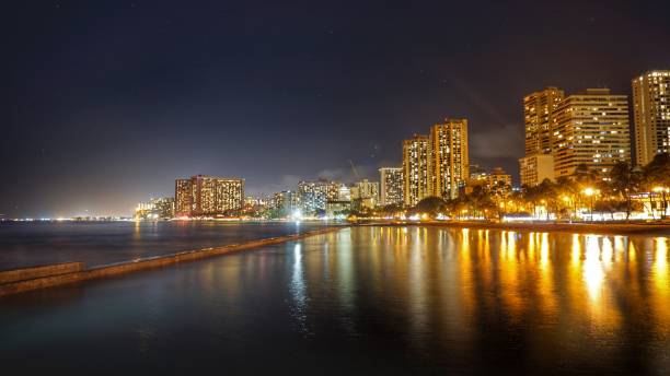 istock Waikiki Night Cityscape 1126202321