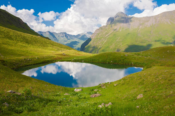 istock Lake summer. Day. Rocky landscape 1126205403