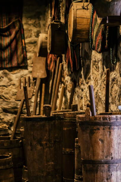 istock Old traditional kitchen inside a Greek monastery at Meteora, Greece 1126206661