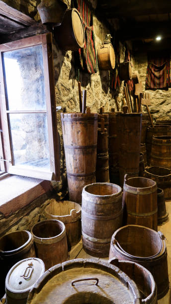 istock Old traditional kitchen inside a Greek monastery at Meteora, Greece 1126206683