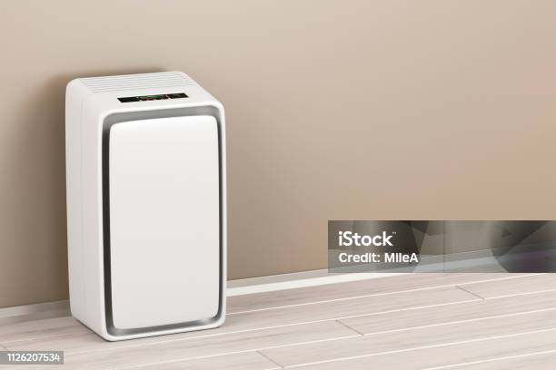 Electric Air Purifier Stock Photo - Download Image Now - Air Conditioner, Portability, Dehumidifier