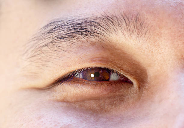istock Beautiful 35-year-old Japanese man's eye. 1126210879