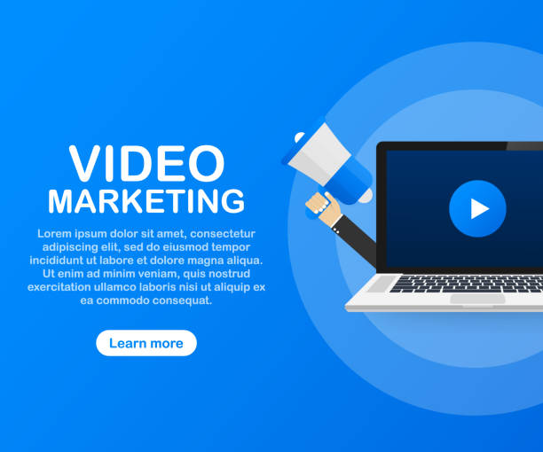 istock Video marketing icon concept. Making money from video with social network communication. Vector illustration. 1126212044