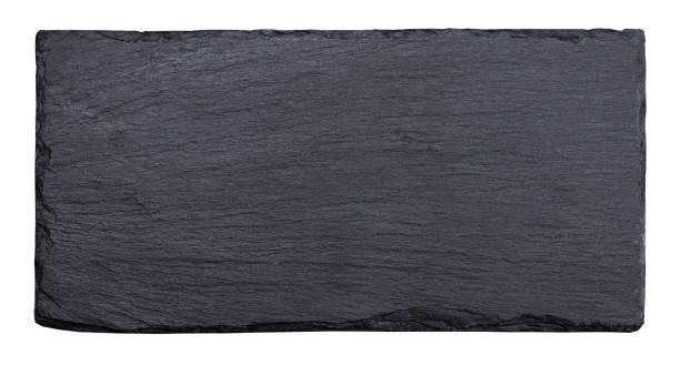 istock black slate plate isolated on white background with clipping path 1126212588