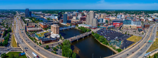 istock Grand Rapids,MI Aerial View Looking NE 1126213370