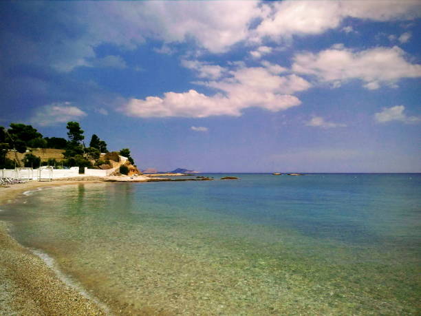 Spetses island beach, Greece