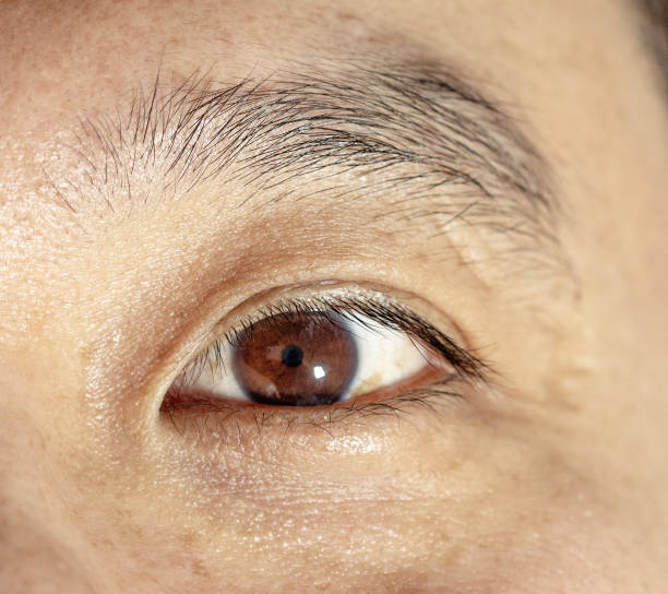 istock Beautiful 35-year-old Japanese man's eye. 1126217790