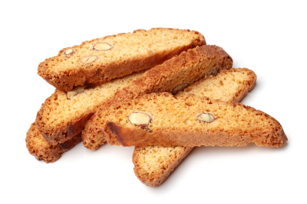 deitalian cantuccini cookies - biscotti stock-fotos und bilder