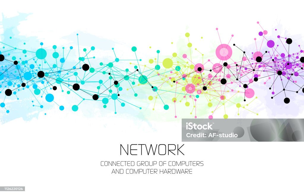 Abstract Network Background Stock Illustration - Download Image Now ...