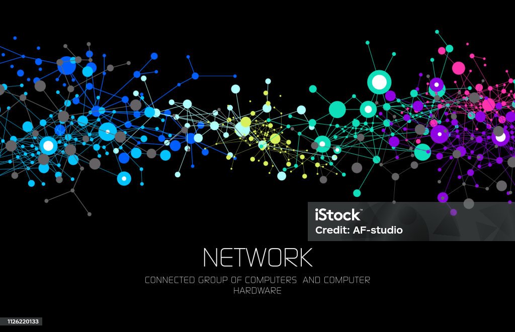 Network Background Illustration Abstract Network Background Stock Illustration - Download Image Now ...