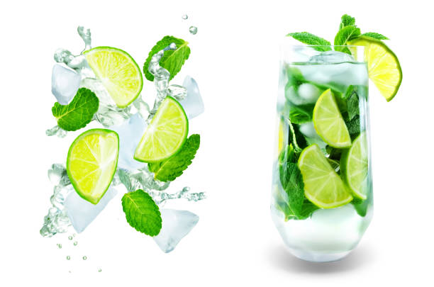 istock Mojito coctail  with fresh mint leaves and lime slice isolated 1126222348