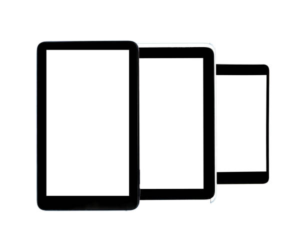 istock Modern digital tablet gadgets with isolated screen isolated on white background. 1126224391