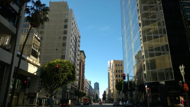 Morning in Los Angeles Downtown
