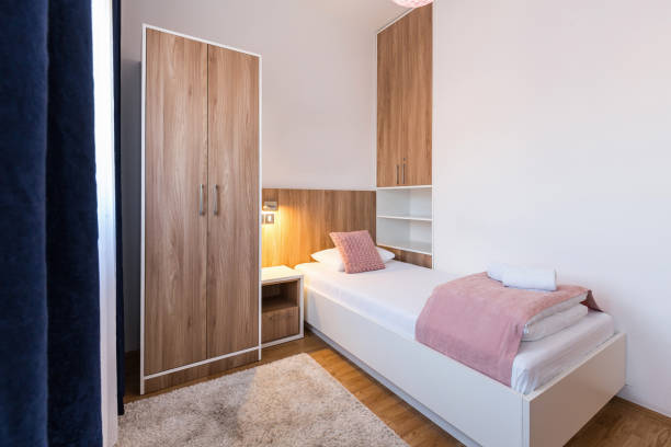 istock Interior of a hotel bedroom 1126232829