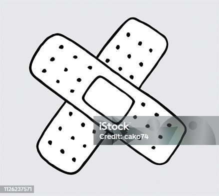 1,144 Drawing Of Band Aids Illustrations & Clip Art - iStock