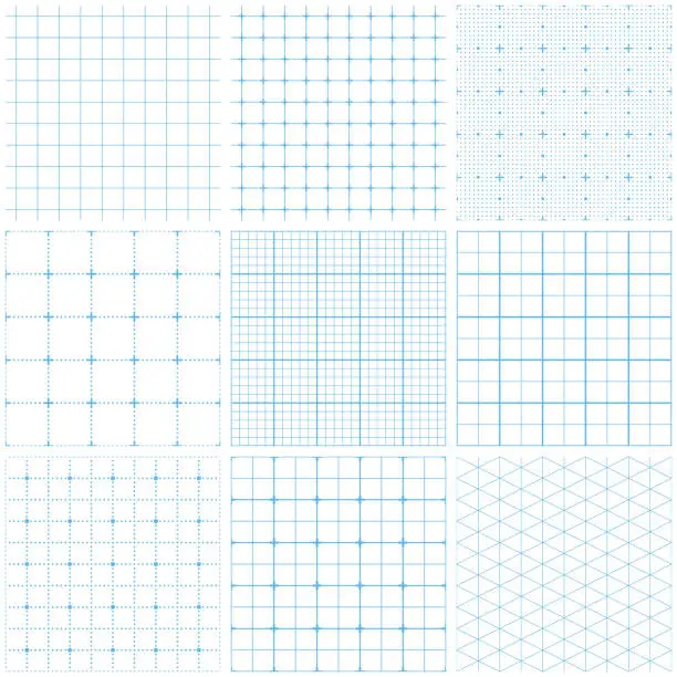 Vector illustration of Seamless graph paper