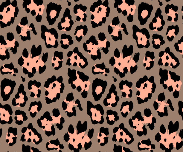 nahtlose leopard haut muster für textildruck für bedruckte stoff-design für womenswear, unterwäsche, activewear kinderbekleidung und menswear und dekorative home design, tapete print. - exoticism animal africa cheetah stock-grafiken, -clipart, -cartoons und -symbole