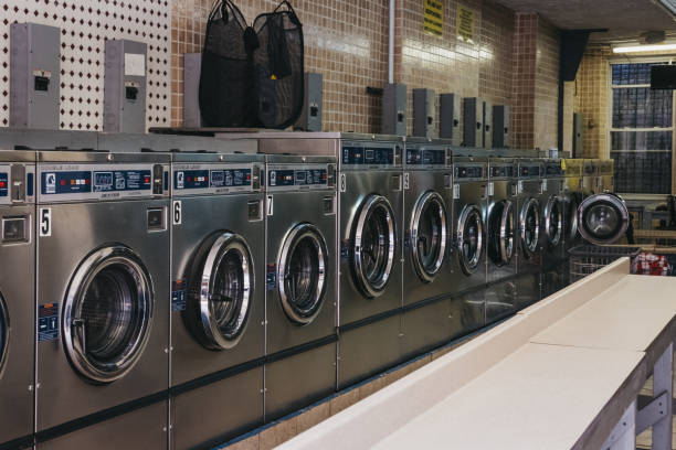Laundry room with machines