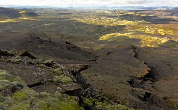 istock Volcanoes and lava field Iceland 1126247617